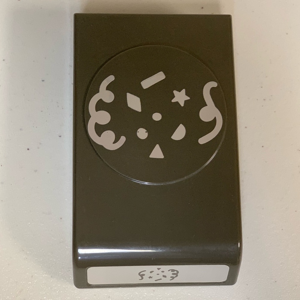 Stampin Up! Sprinkles Confetti Punch Party Birthday Craft Card Cutter Scrapbook